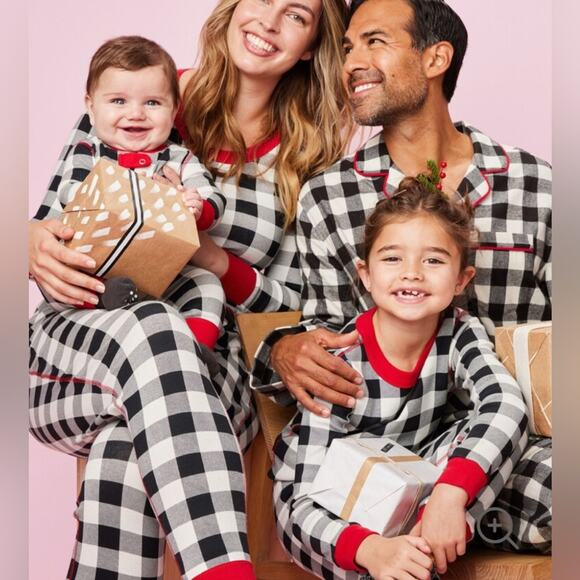 Hanna Andersson Other - Hanna Andersson Women's Holiday Print Long John Pajamas Buffalo Plaid Medium